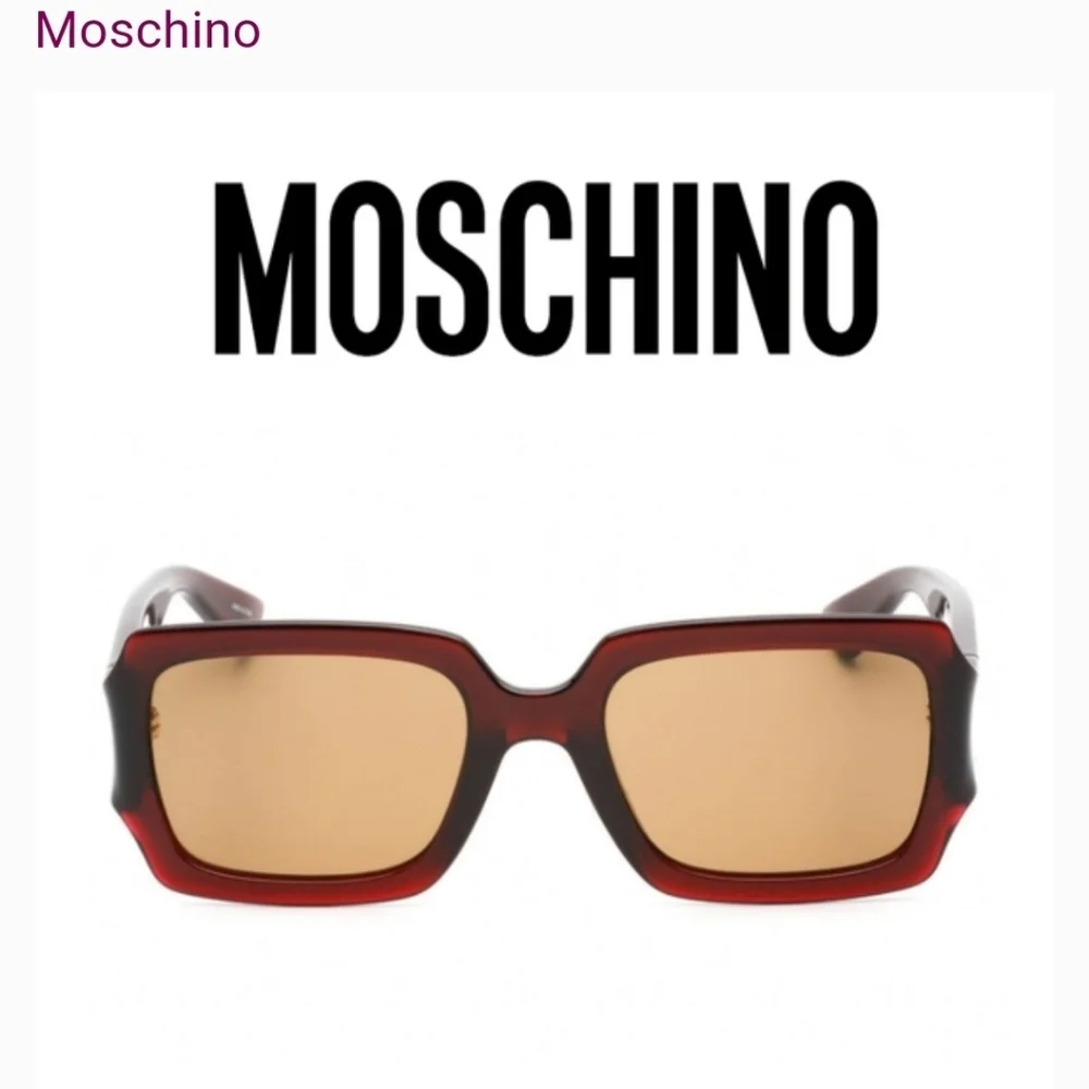 Moschino Red and Gold Sunglasses